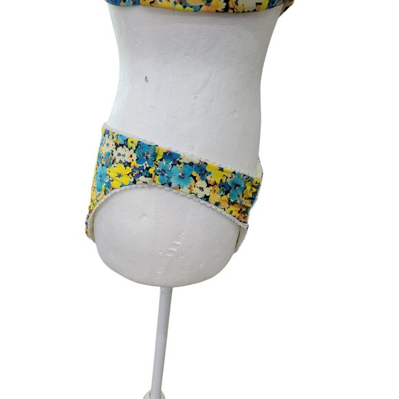 L Space Playa Bikini Swimsuit Women's Size‎ Large Daisy Diamond Two Piece Floral - Picture 13 of 15